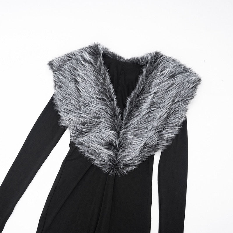 Sienna Fur Jumpsuit