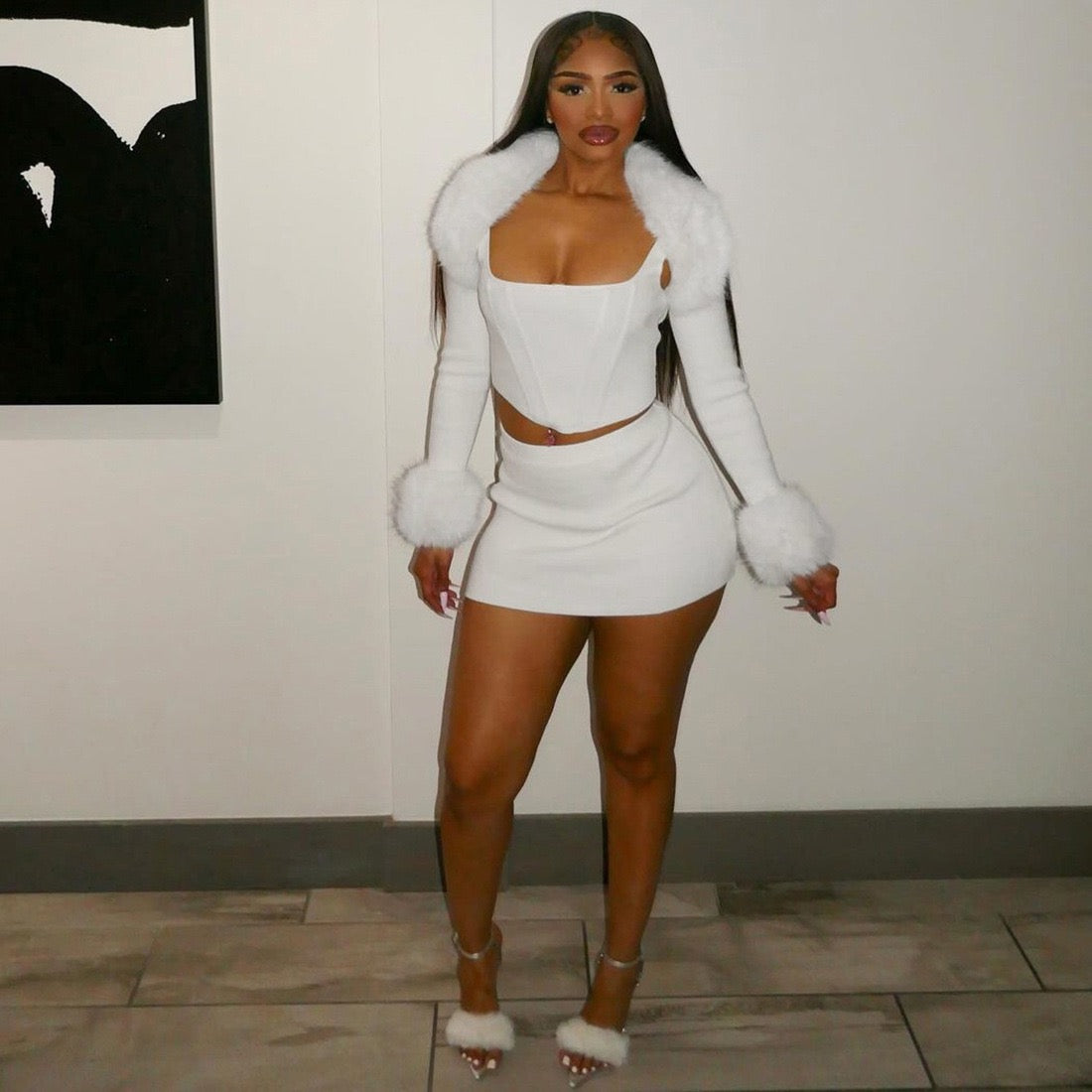 Valeria Fur Set