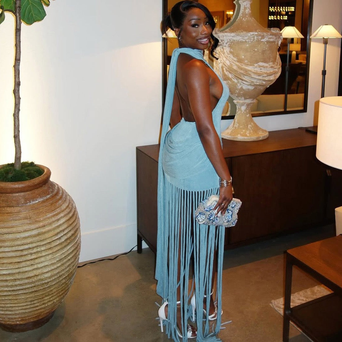 Clara Fringe Dress