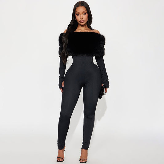 Bella Fur Jumpsuit