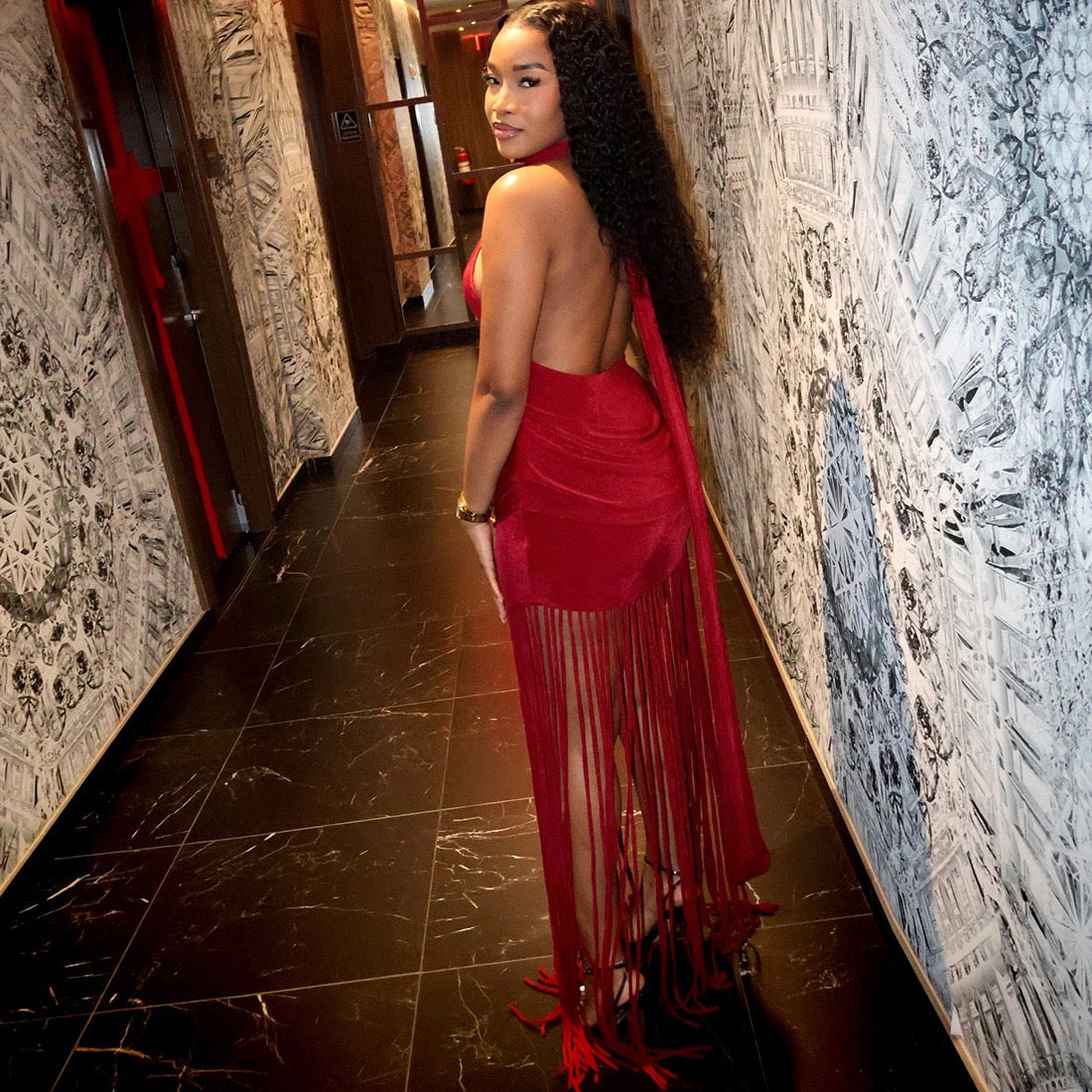 Clara Fringe Dress