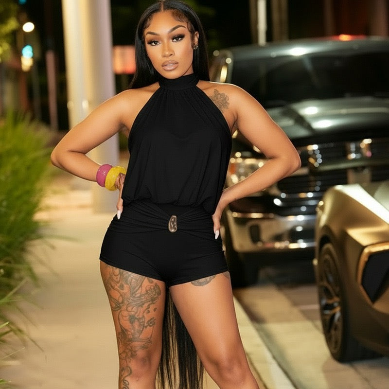 Vivid Halter Jumpsuit