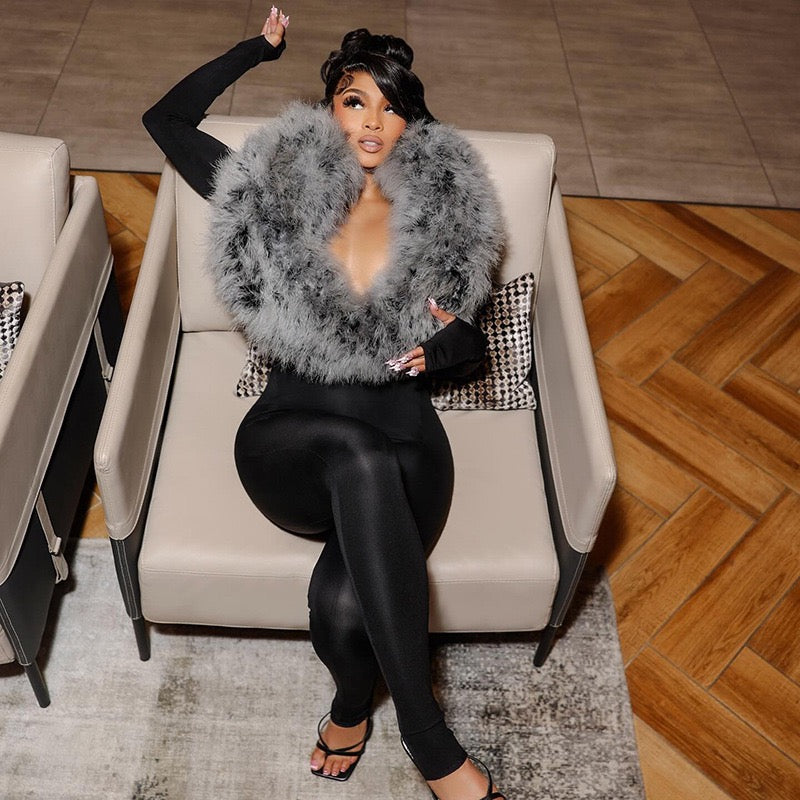 Sienna Fur Jumpsuit