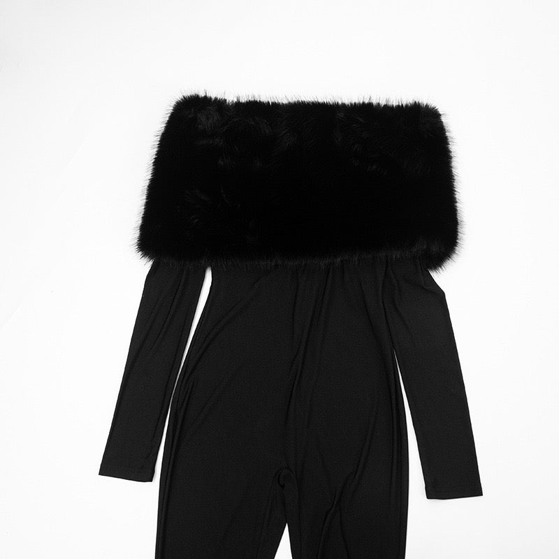 Bella Fur Jumpsuit