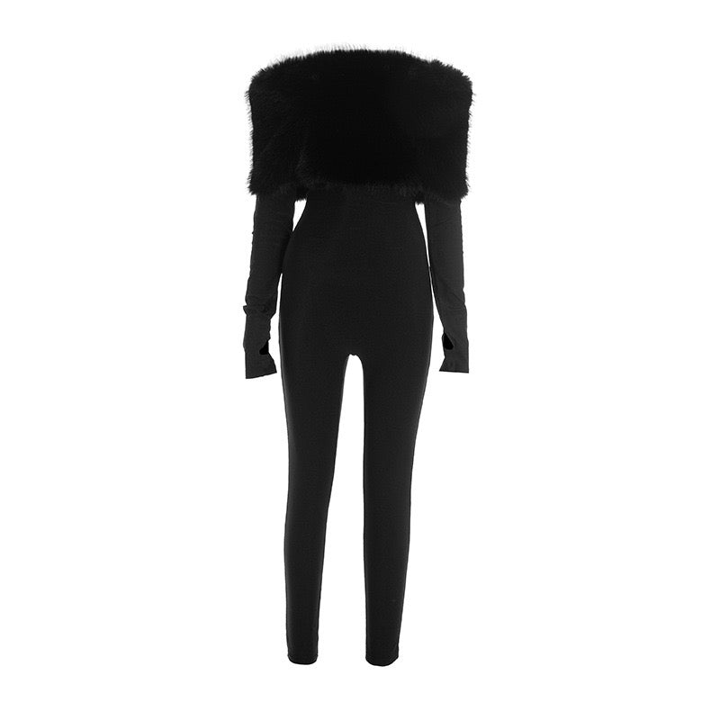 Bella Fur Jumpsuit