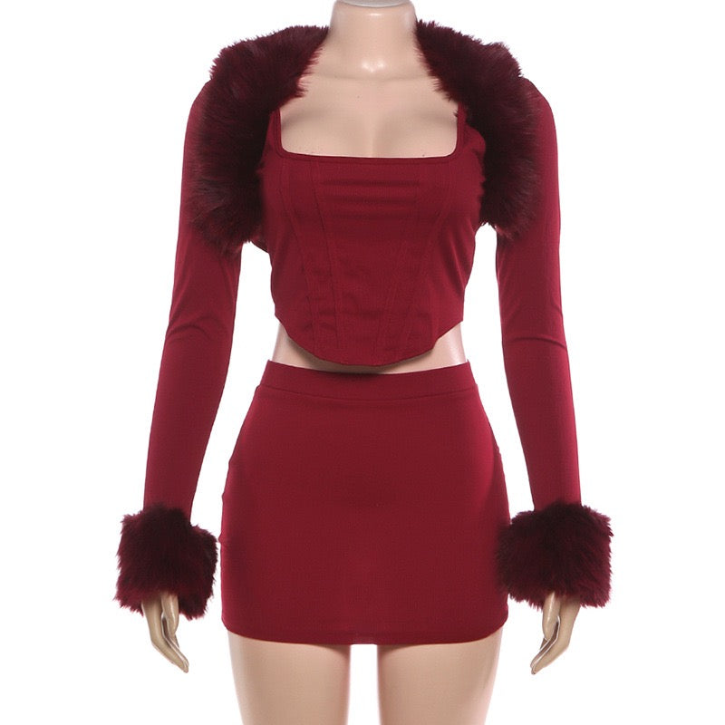 Valeria Fur Set