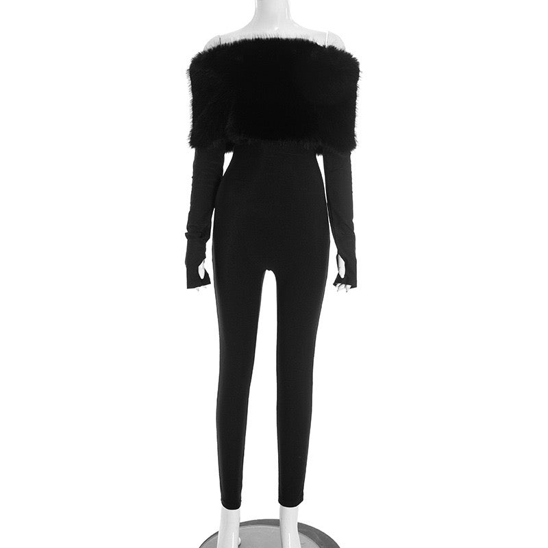 Bella Fur Jumpsuit