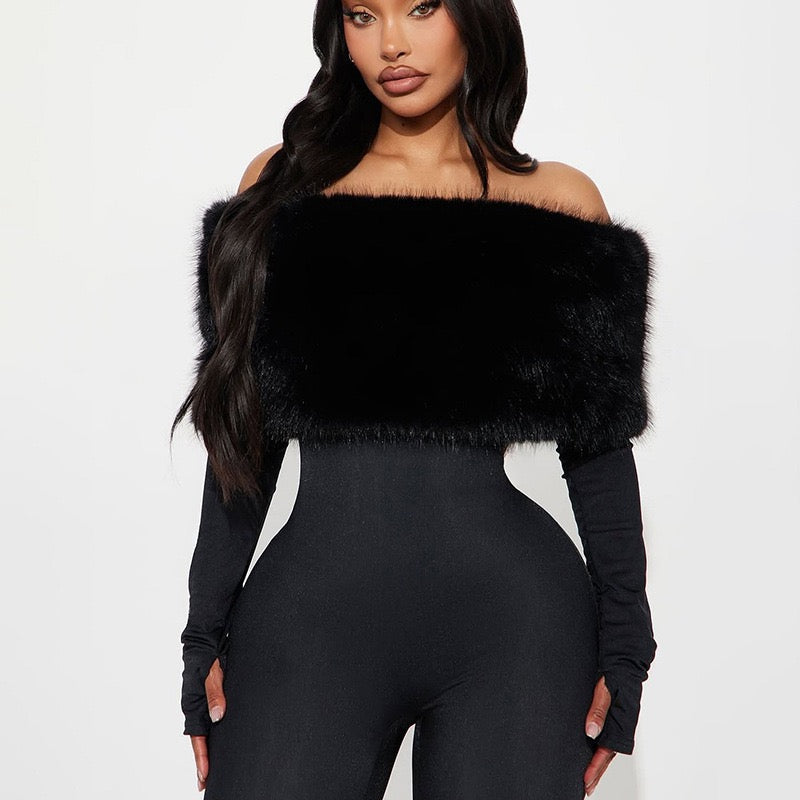 Bella Fur Jumpsuit